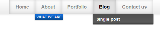 HTML Menu